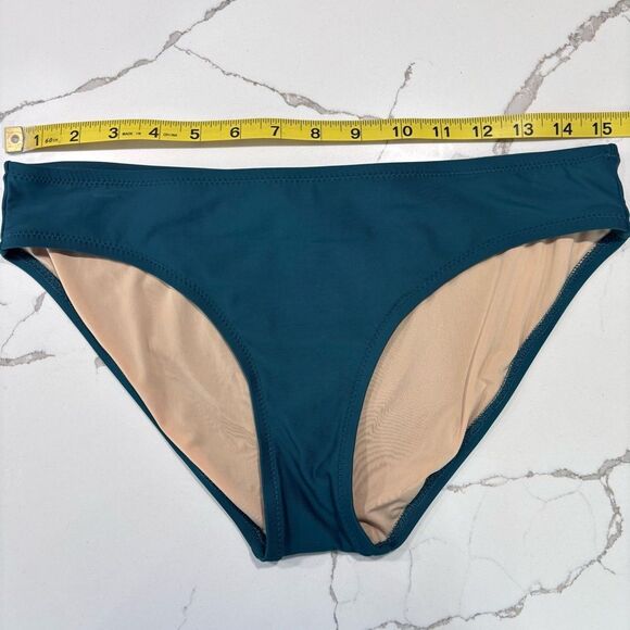 J. Crew | Women’s Teal Blue Bikini Bottoms 2-piece Swimsuit Suit Small - Picture 3 of 12